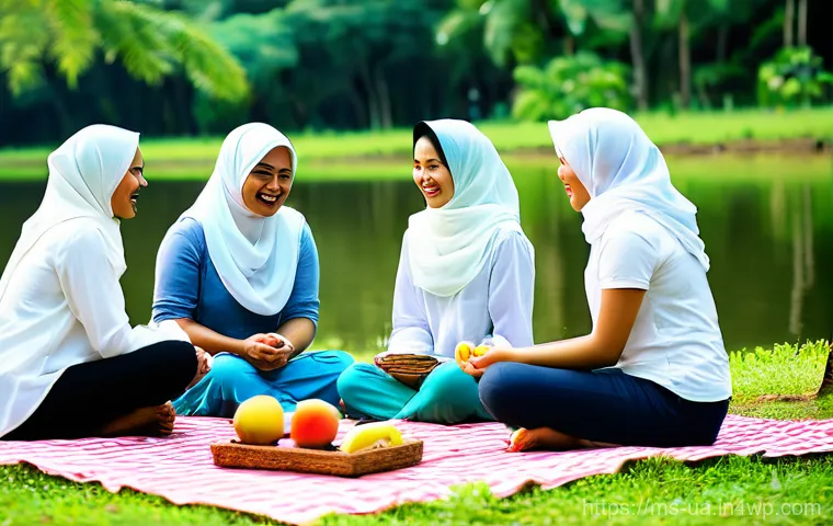 블루 운동 처방을 위한 커뮤니티 형성 방법 - "A vibrant and diverse group of Malaysian adults, encompassing various ethnicities such as Malay, Ch...